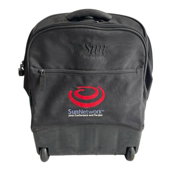 SunNetwork 2002 Conference Rolling Backpack Travel Bag Laptop Sleeve VGC - Picture 3 of 6